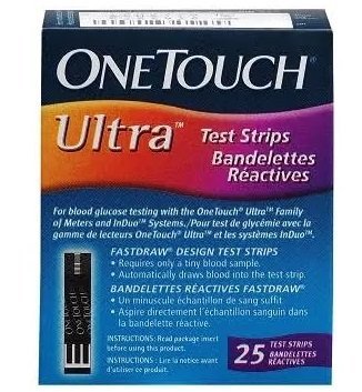 OneTouch Ultra Blood Glucose Test Strips 25