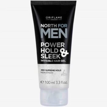 Oriflame North for Men Power Hold & Sleek Invisible Hair Gel 100ml (Pack of 2)