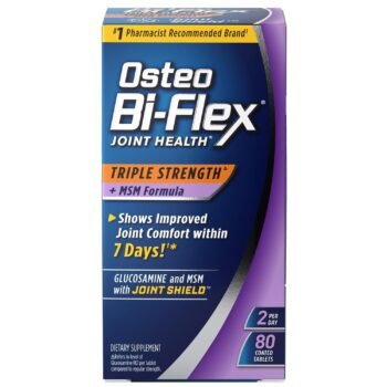 Osteo Bi-Flex Triple Strength MSM Formula With Glucosamine 80 Tablets