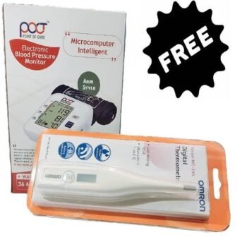 POCT Electronic BP Monitor With Omron MC-246 Thermometer