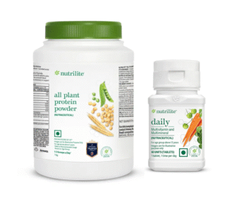 Amway Nutrilite All Plant Protein Powder 1 kg With Daily Multivitamin 60 Tablets