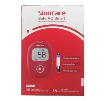 Sinocare Safe AQ Smart Blood Glucose Monitor With 10 Test Strip