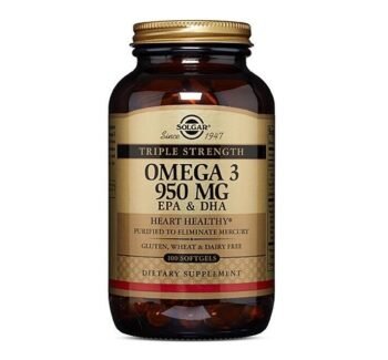Solgar Omega 3 Fish Oil 950mg Epa and Dha 100 Softgels