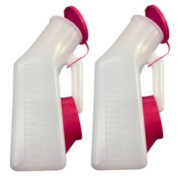 Curomed Plastic Urine Pot 1000 ml (Pack Of 2)