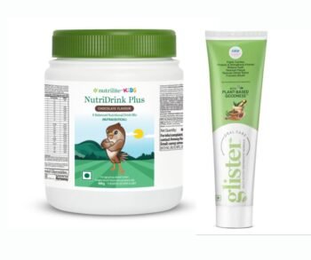 Amway Nutrilite Kids Drink Chocolate Powder 400gm With Herbal Toothpaste 50gm
