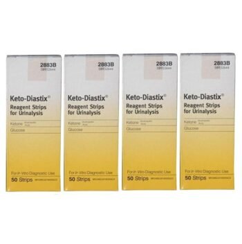 Keto-Diastix Reagent Strips for Urinalysis 50 Each (Pack of 4)
