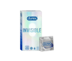 Durex Invisible Super Ultra-Thin Condoms for Men-10 Count Discreet Packaging)