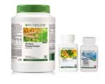 Amway Nutrilite All Plant Protein Powder 1 kg Daily 120 units (Tablets) Salmon Omega-3 60 units (Softgels)