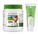Amway Nutrilite Kids Drink Chocolate Powder 500g With Herbal Toothpaste 50gm
