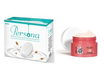Amway Persona Cream Moisturizing Soap (3 bar in 1 pack) With Insta Nourish Herbals Rich Cream 45gm