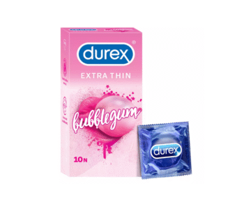 Durex Extra Thin Bubblegum Flavored Condoms For Men- 10s (Discreet Packaging)