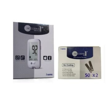 I Sens No Coding One Plus Blood Glucose Monitor with 100 Test Strips