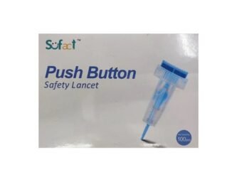 Sofact Push Button Safety Lancets (Safe T-Pro) 100 Pcs (Pack Of 2)