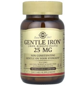 Solgar Gentle Iron Bisglycinate 25 mg 90 Capsules