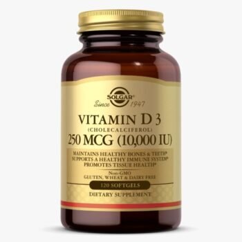 Solgar Vitamin D3 (Cholecalciferol) 25 MCG (1000 IU) 120 Softgels