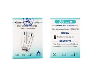 Aspen Gluco Chek Blood Glucose 5 sec Test Strips 25nos.