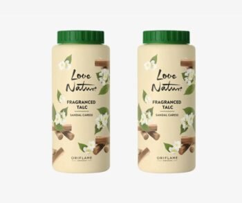 Oriflame Love Nature Fragranced Talc Sandal Caress 100gm combo