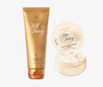 Oriflame Milk & Honey Gold Hand and Body Cream 75gm and Sugar Scrub 75gm Combo Pack
