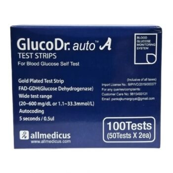 Gluco Dr. Auto A Blood Glucose 100 Test Strips
