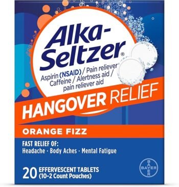 Alka-Seltzer Effervescent Hangover Relief 20 Tablets