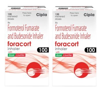 Cipla Foracort 100 Inhaler 120 Metered Doses (Pack Of 2)