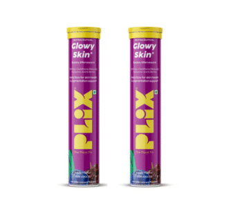 Plix Glowy Skin Bubbly Effervescent Tablets (Grape) Pack of 2